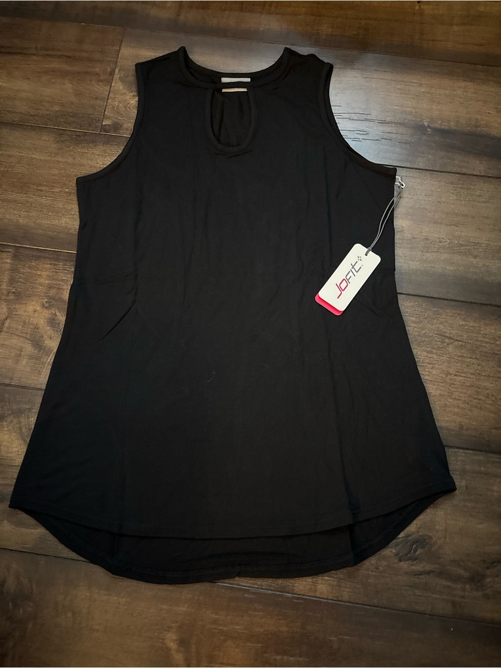 Jofit Black Keyhole Athletic Tank